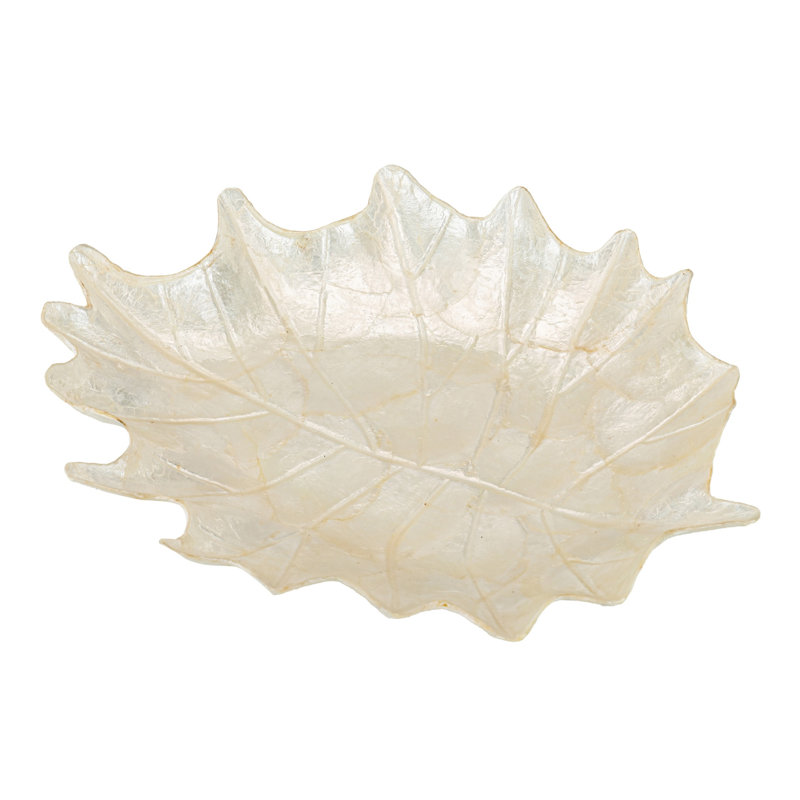Capiz Rect. Dish 32,5x27x4 Cm, White