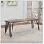 Ensemble de salle à manger 6 pièces Ashford, pieds en épingle à cheveux, compact et élégant pour les maisons modernes, comprend une table, 4 chaises et un banc-1129294593