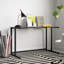 Glass Desk with Pedestal Frame