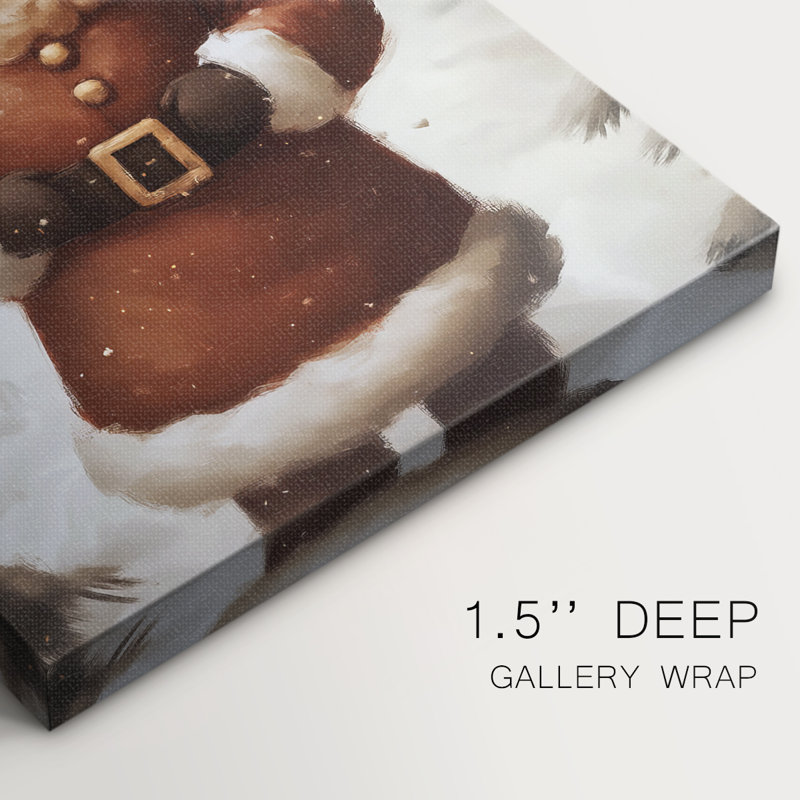Art des Fêtes de Noël - Toile tendue avec châssis - Série 2-XIII, H 12 po x l 8 po