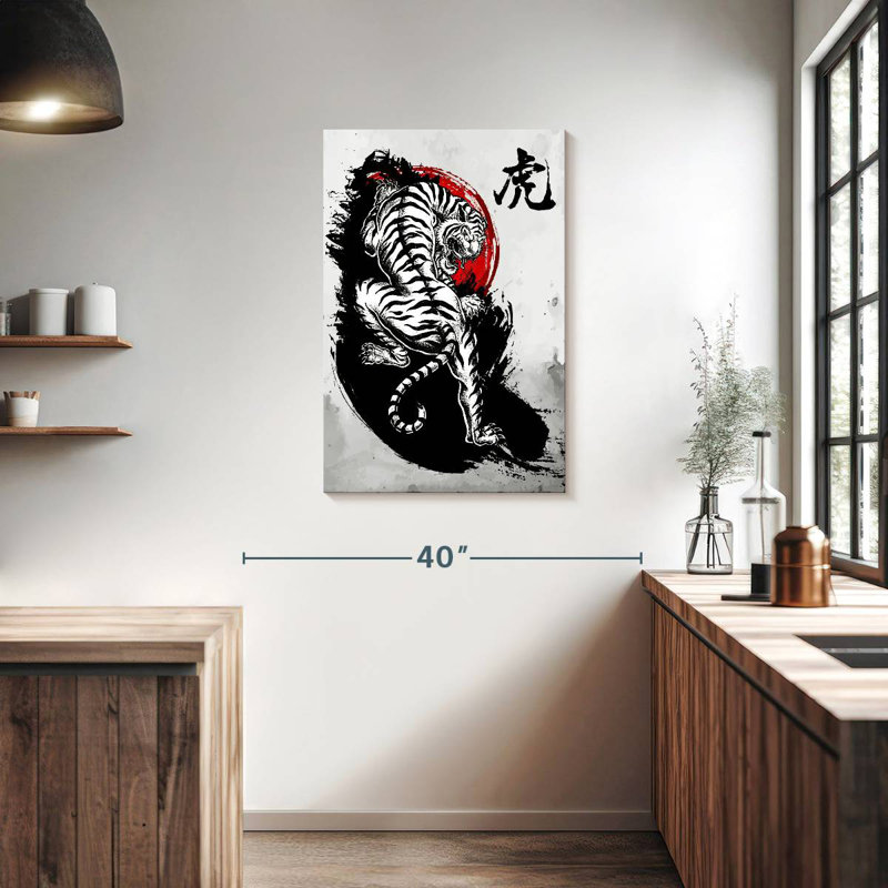Brampt Japanese Tiger, 36" H x 24" W