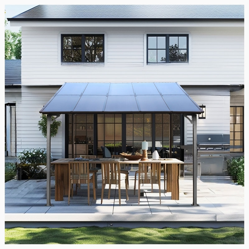 Auvent mural en métal 10 x 10 pi Pergola