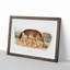 Red Texan Wolf by J.W. Audubon - Picture Frame Painting Print-55772210-55772209