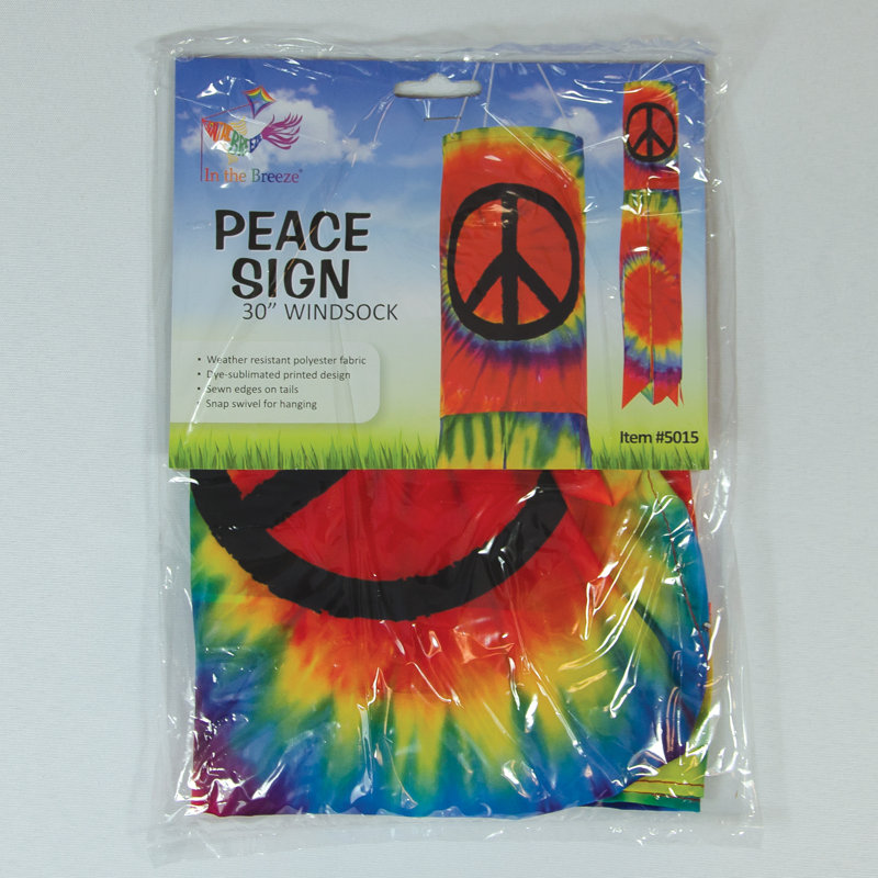 Manche à vent 30 "Peace Sign