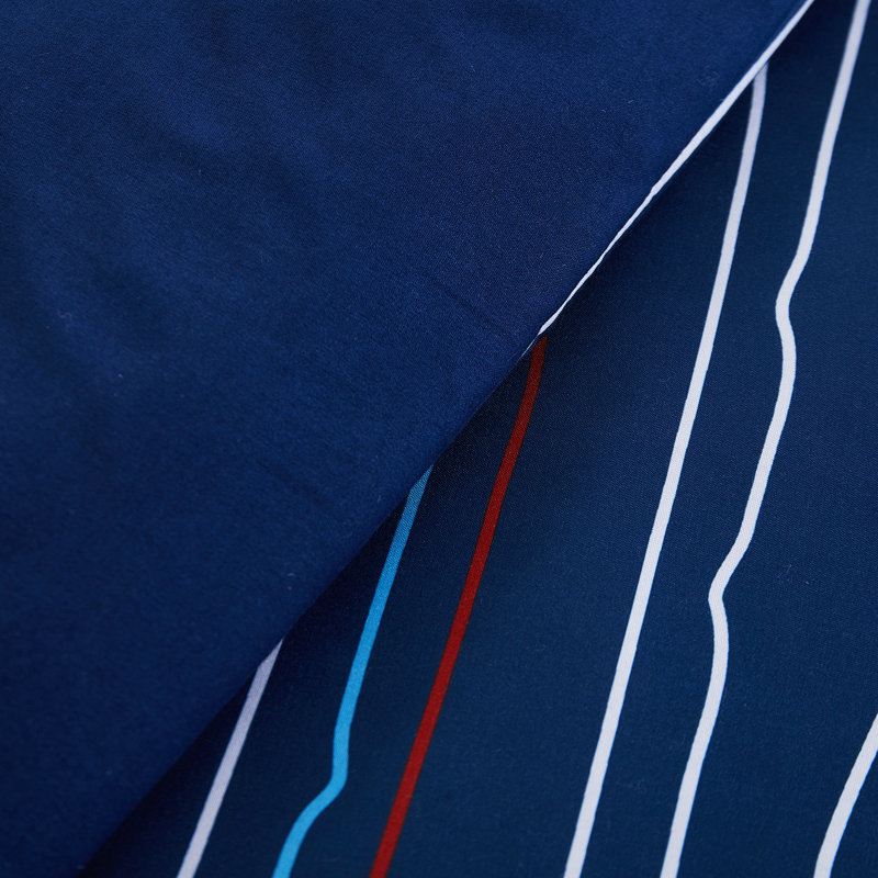 Velvet Striped Comforter Set, Twin Comforter + 1 Sham