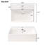 Meuble-lavabo de 20 pouces avec lavabo en céramique et beaucoup de rangement-1206545218