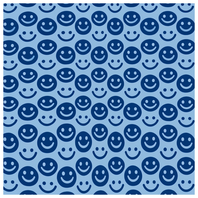 Smiley Faces Pattern Duvet Covers, Queen
