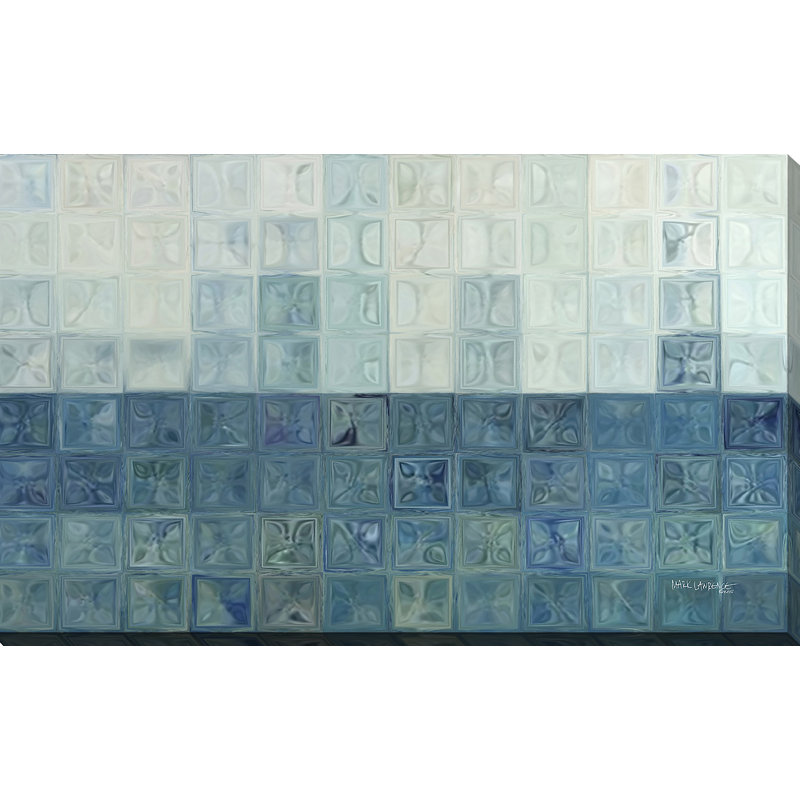 « tile art #6, 2015 », impression sur toile, H 18 po x l 30 po x P 1 po, Toile tendue