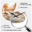 Horloge murale beige, pêche, miroir-105566830