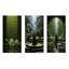 Mediation Zen Garden Contemplation - Ensemble de 3 décorations murales abstraites en métal-1465259943
