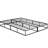 Eastern King Mattress Foundation, Textured Fabric, Bedroom Essential Metal Foundation With Fabric Covering-1571570956