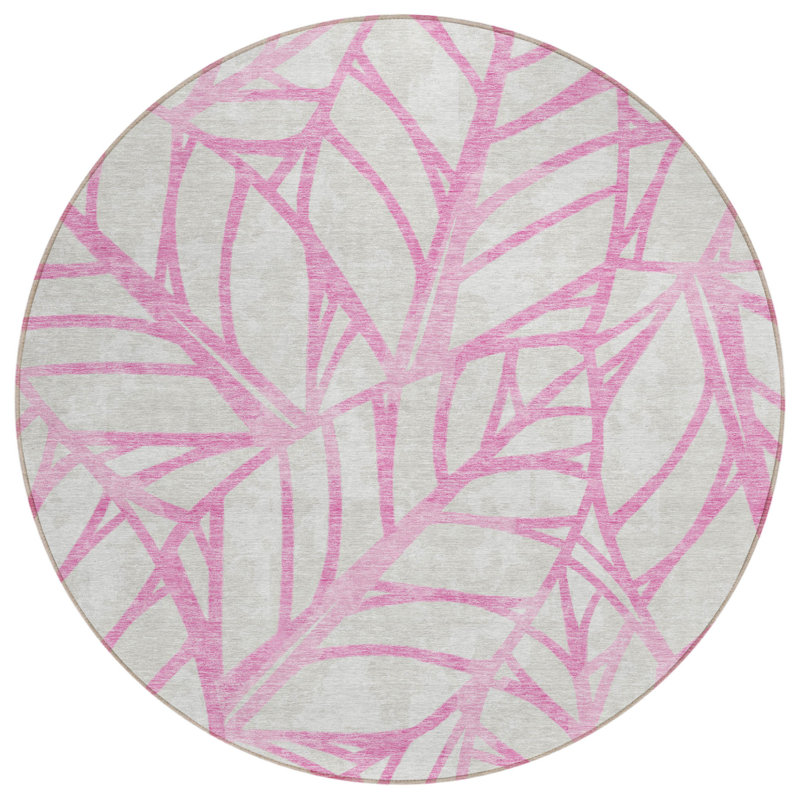 Tapis beige rond 8 po