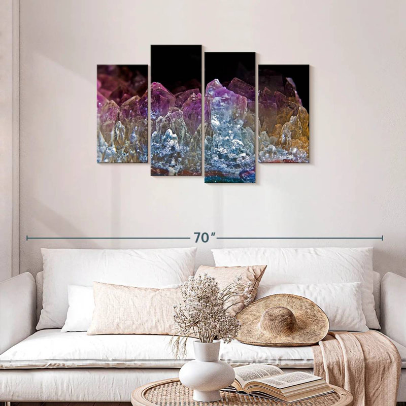 Amethyst Crystals, H 27 po x l 43 po
