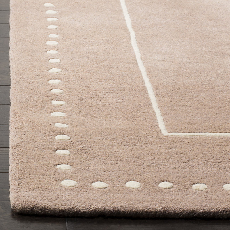 Tapis en laine touffeté à la main Cruz, Rectangle 4 pi x 6 pi