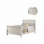CurvedPanel Bed with Wood Headboard and Footboard-1303251506-1303251508