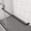Porte de douche, porte coulissante, avec verre trempé de 1/4 po-112539537