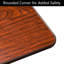 Table de lit inclinable et réglable en hauteur avec 4 roulettes et 2 verrous, 67 x 42 cm, MDF imitation bois foncé et métal