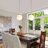 Gladi 1-Light Modern Dimmable Single Globe Pendant Light with Opal Glass Shade-1409010204-1349329830