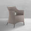 Chaise avec accoudoirs Bari - Huître