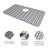 26" x 14" Silicone Bottom Sink Grid Kitchen Sink Silicone Mat Heat Resistant with Drain Hole