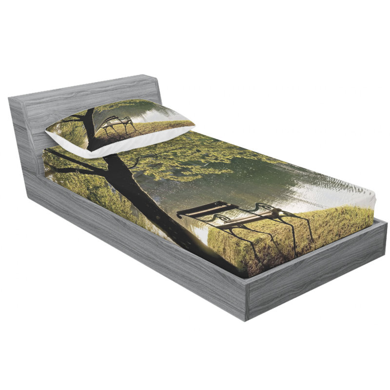 Tree Microfiber Sheet Set, Twin XL Sheet Set + Fitted Sheet + 1 Pillowcase