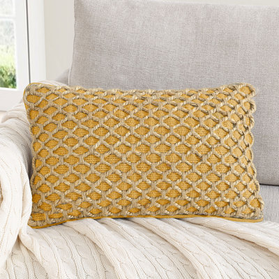 Ablo Textured Cotton Throw Pillow