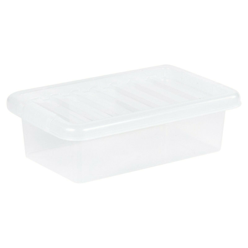 Symple Stuff Plastic Decorative Bin, 13 Litre, Clear