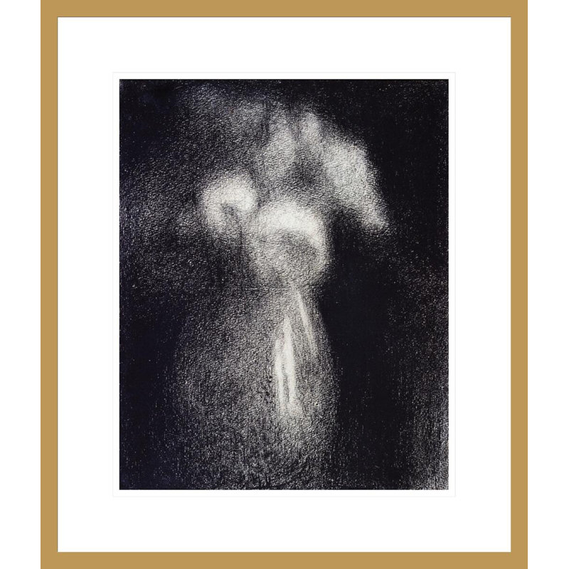 Vase de fleurs par Georges Seurat, H 20,73 po x l 17,75 po