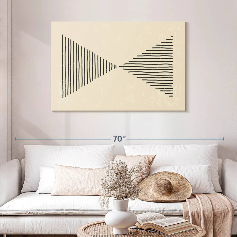 Avery Triangle abstrait, H 30 po x l 45 po