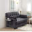 Modern Tufted Sleeper Loveseats Sofa Couch With Foldable Side Table For Small Space-1011295326