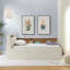 Lit de jour simple en tissu d'ameublement en velours avec tête de lit avec rangement et chargement sans fil, lit de jour multifonctionnel avec deux tiroirs de rangement et lumières DEL-619014217