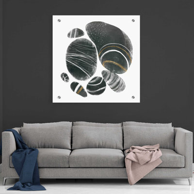 «Mineralize I» par Victoria Borges, art mural en verre acrylique