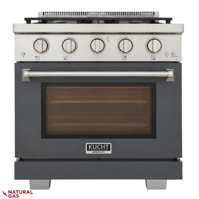 30 in. 4.2 cu. ft. Natural Gas Range and Convection Oven in Light Blue with True Simmer Burners