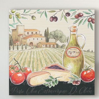 « tuscan flavor iii », reproduction d’art graphique sur toile tendue