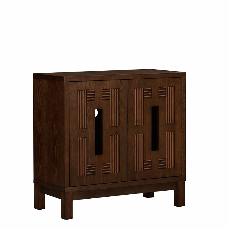 Buffet 31,5 po Mid Century Modern, Walnut