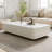 52'' Modern Rectangular Coffee Table With Faux Marble Top, 4 Large Drawers And Gold Stainless Steel Base, Fully Assembled