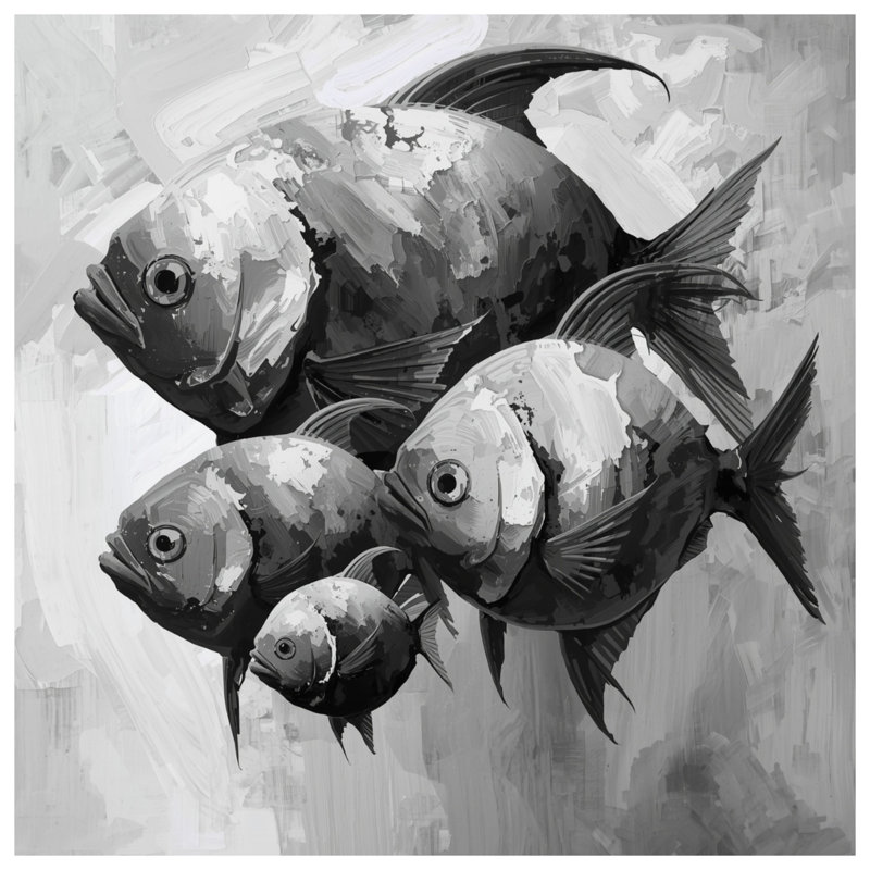 Rideaux de douche monochromes poisson très longs, L 70 po x H 93 po