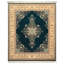 Tapis traditionnel bleu sarcelle en laine noué à la main de 8 pi 2 po x 10 pi 2 po 250 KPSI