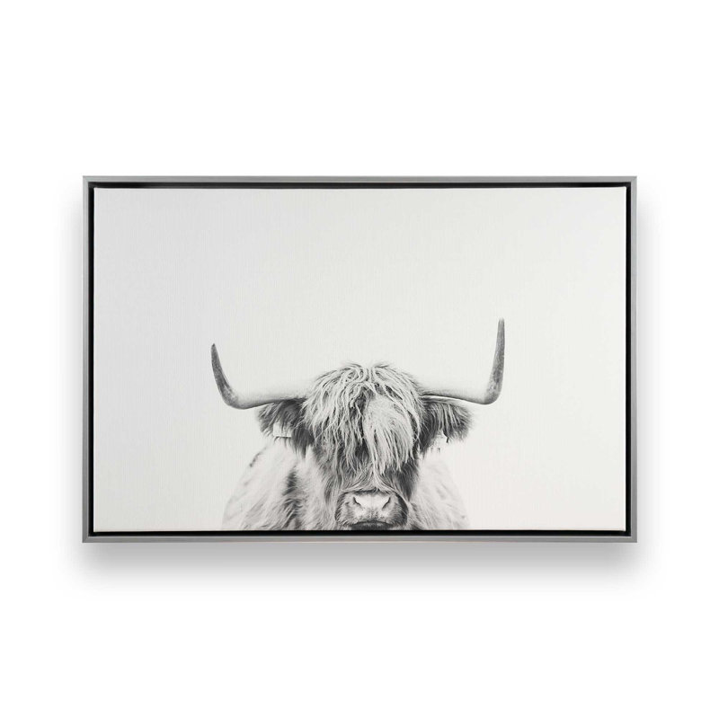 Imprimé Highland Pride, Cadre flottant en chrome poli, H 20,75 po x l 30,75 po x P 1,75 po