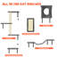 5Pcs Wall Mountain Cat  Shelves,Cat Condo,Cat Bed, Cat Tree-331729546