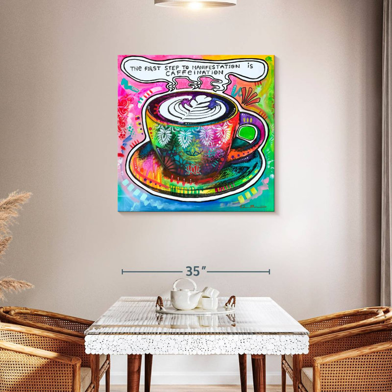 Caffeination, 36" H x 36" W