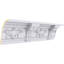 Moulure couronnée H 6 6/8 po x P 5 1/2 po x F 8 5/8 po x L 94 1/2 po