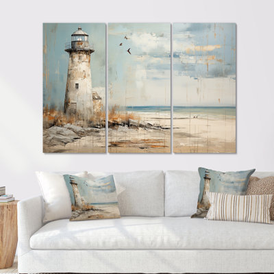 Ensemble de salon Minimal Grey Light House Horizon I - Beach Light House