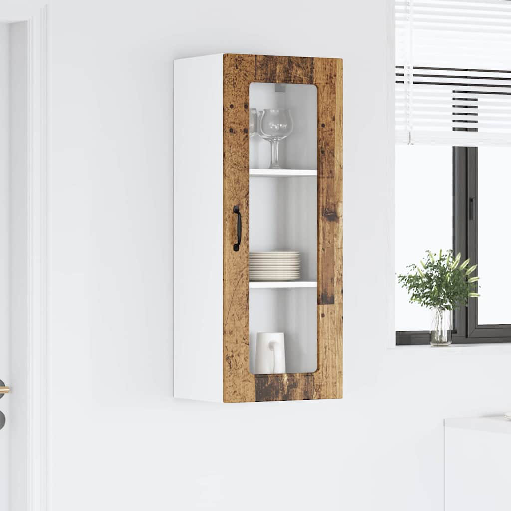 VIDAXL Old Wood Kitchen Wall Cabinet - Engineered Wood - 40cm - Image 3
