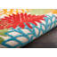 Tapis intérieur / extérieur vert / rouge / orange à motif floral Miraloma-1984320183