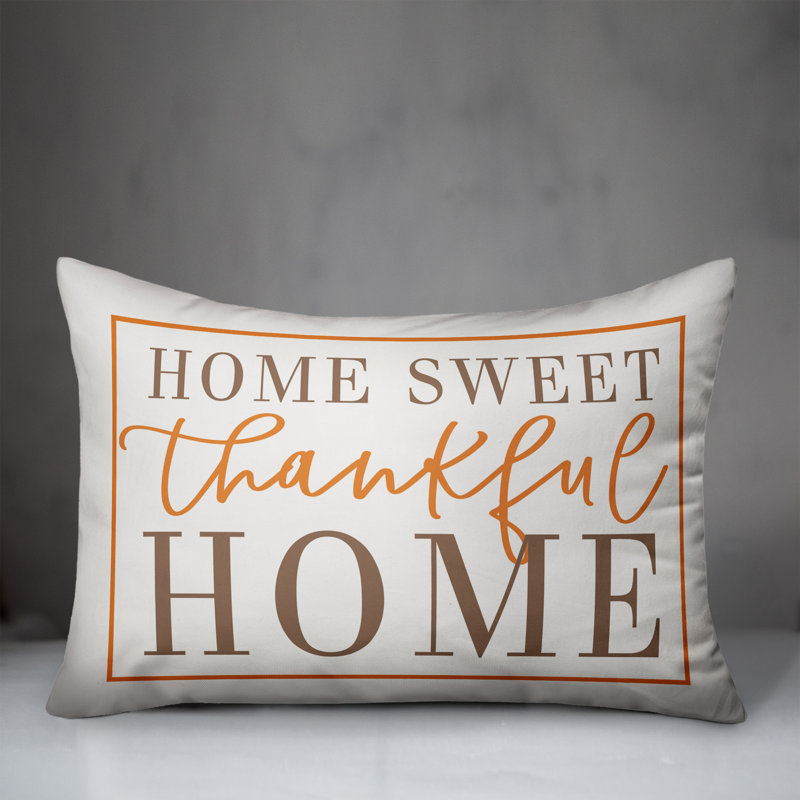  Coussin Home Sweet Thankful Home