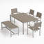 Travira Outdoor 6 - Piece Dining Set-1929543596-1929543598