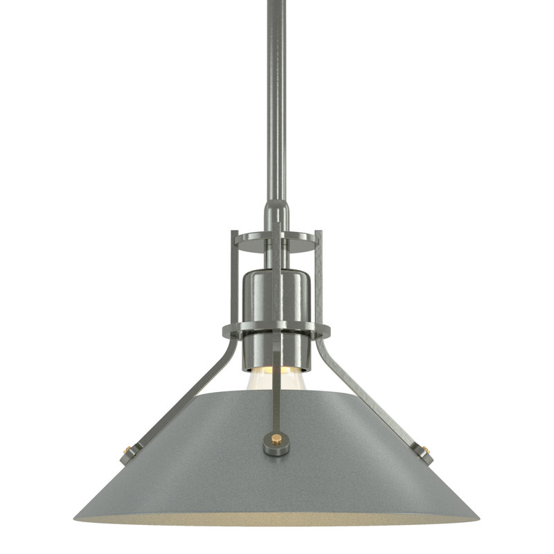 Henry 1 - Light Single Cone Pendant, 54.7'' H X 9.2'' W X 9.2'' D, Oil Rubbed Bronze, Vintage Platinum