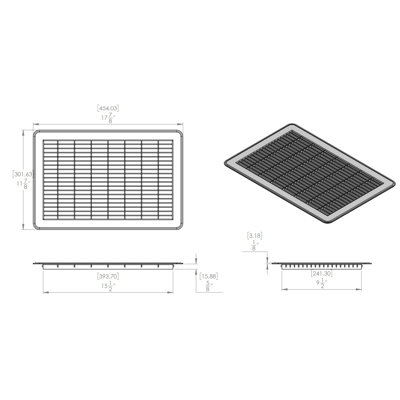 Retour de plancher blanc épais