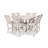 POLYWOOD Vineyard 9-Piece Nautical Trestle Bar Set-29563497